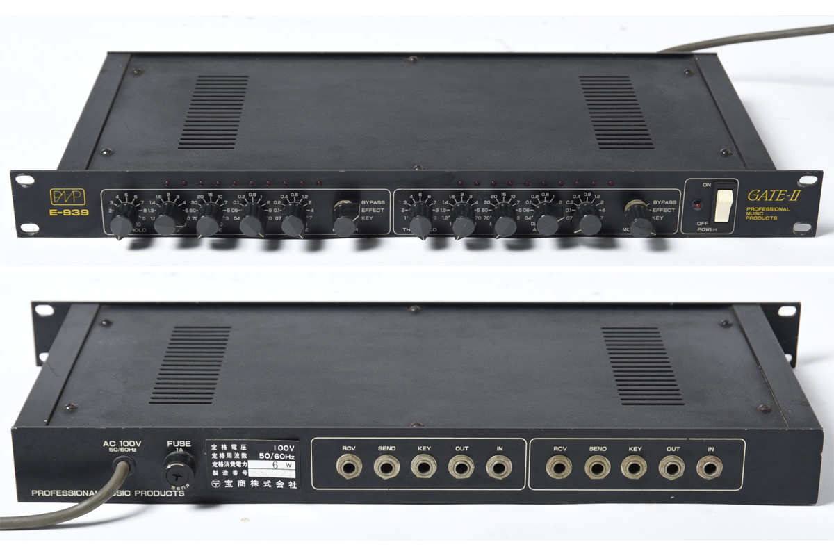 PMP GATE-2 E-939 2チャンネル・ノイズゲート 動作品 管理L195 - 楽器、器材