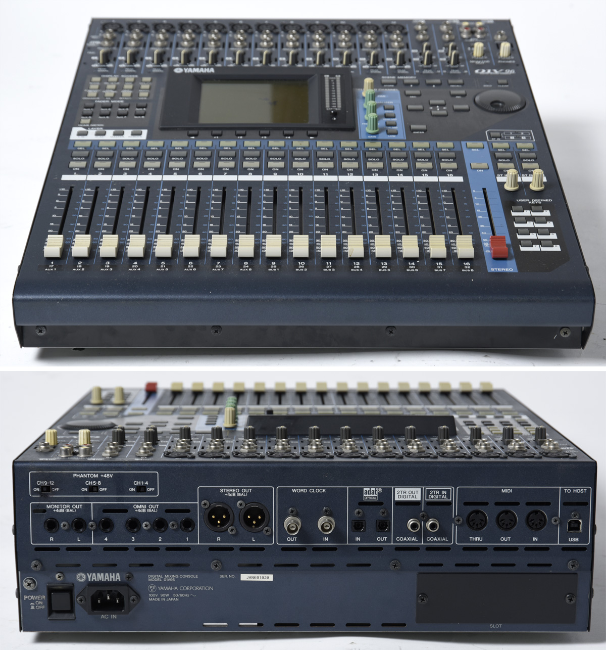 YAMAHA 01V デジタルミキシングコンソール ミキサー MY8-AT付き YAMAHA